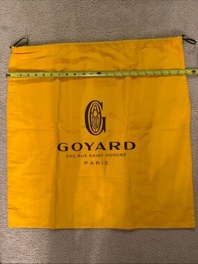 Goyard Bright Yellow Logo Drawstring Dust Bag